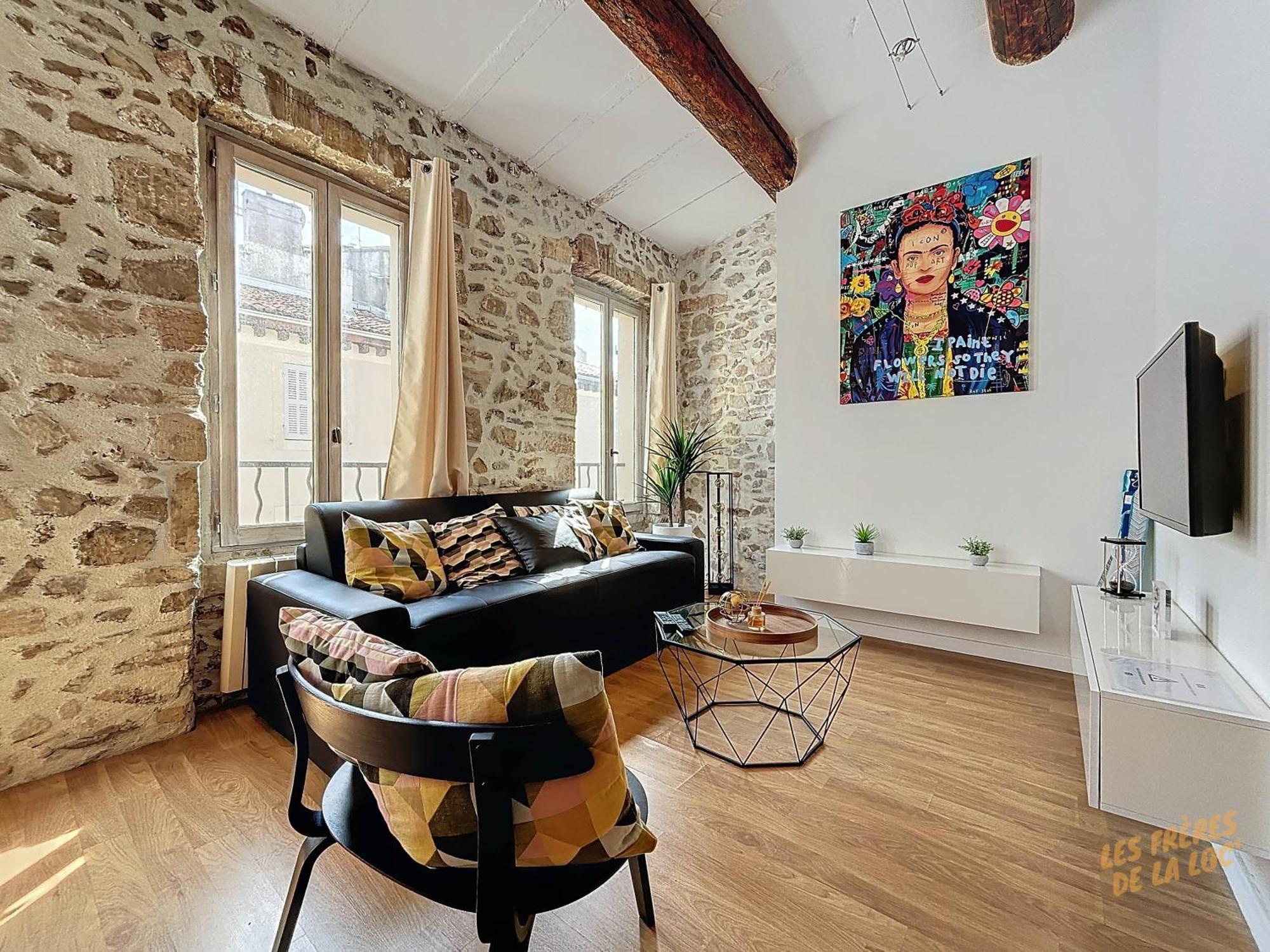 Charmant Appartement Au Vieux-Port - Climatisation - Les Freres De La Loc' Marseille Luaran gambar