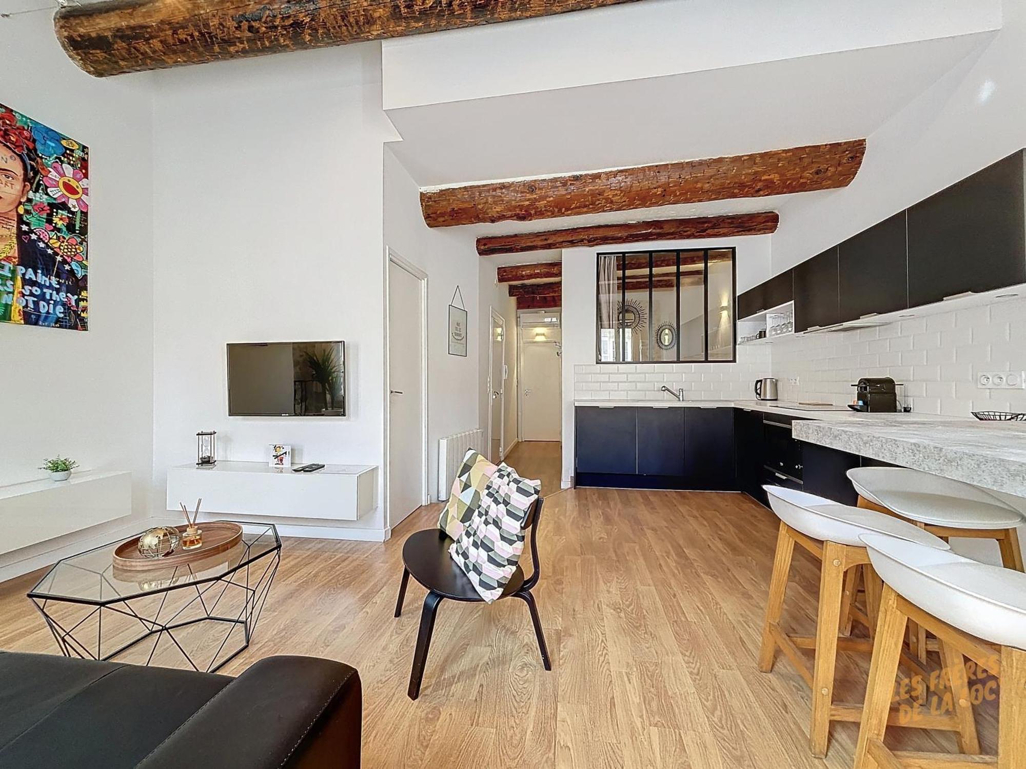 Charmant Appartement Au Vieux-Port - Climatisation - Les Freres De La Loc' Marseille Luaran gambar